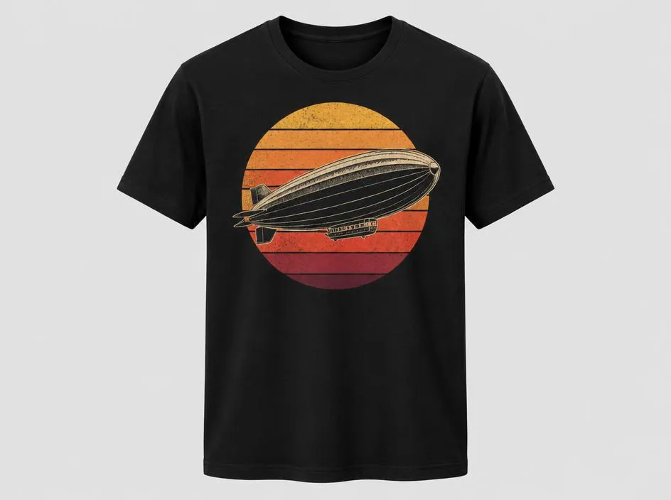 Zeppelin-T-Shirt zum Thema Evolution