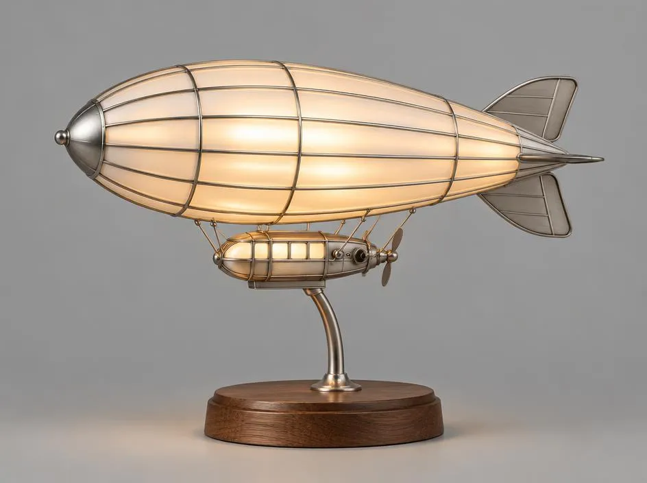 Llum LED de zepelí Hindenburg amb 16 colors